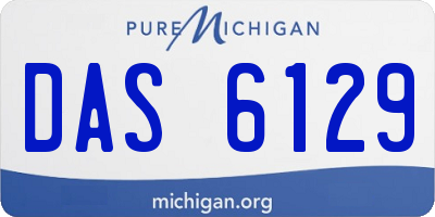 MI license plate DAS6129