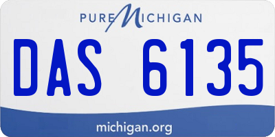 MI license plate DAS6135