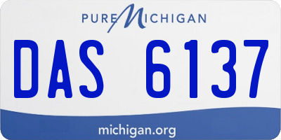 MI license plate DAS6137