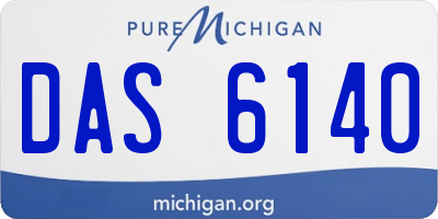 MI license plate DAS6140