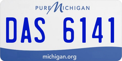 MI license plate DAS6141