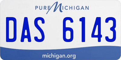 MI license plate DAS6143