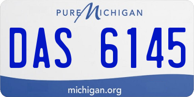 MI license plate DAS6145