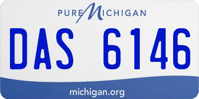 MI license plate DAS6146