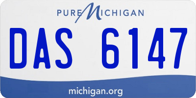 MI license plate DAS6147