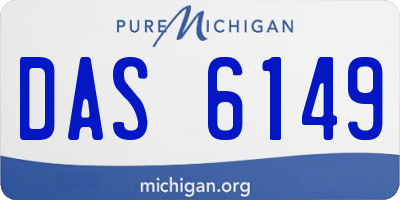 MI license plate DAS6149