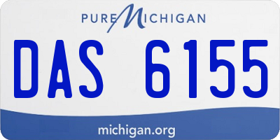 MI license plate DAS6155