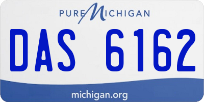 MI license plate DAS6162