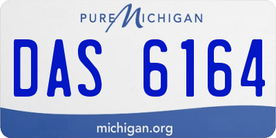 MI license plate DAS6164