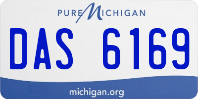 MI license plate DAS6169