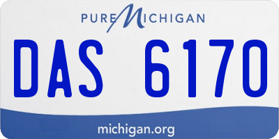 MI license plate DAS6170