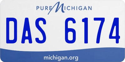 MI license plate DAS6174