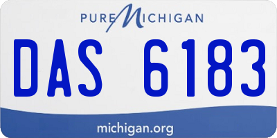 MI license plate DAS6183