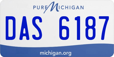 MI license plate DAS6187