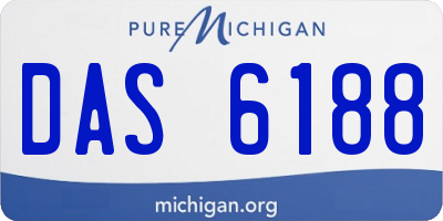 MI license plate DAS6188