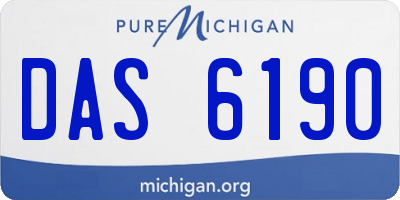 MI license plate DAS6190