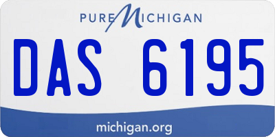 MI license plate DAS6195