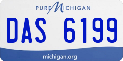 MI license plate DAS6199