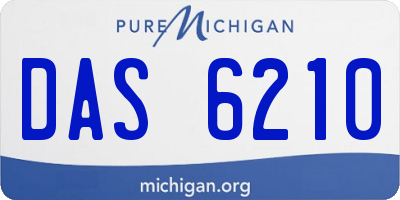 MI license plate DAS6210