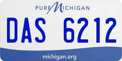 MI license plate DAS6212