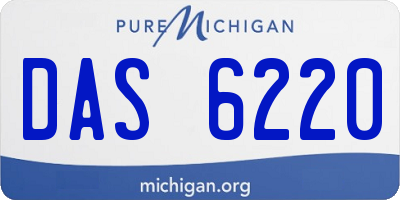 MI license plate DAS6220