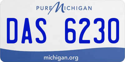 MI license plate DAS6230
