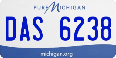 MI license plate DAS6238