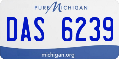 MI license plate DAS6239