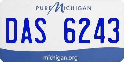 MI license plate DAS6243
