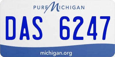 MI license plate DAS6247