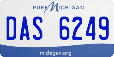 MI license plate DAS6249