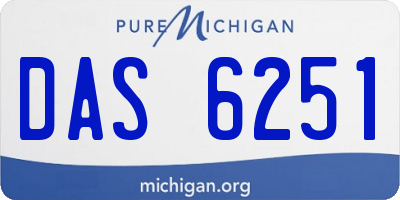 MI license plate DAS6251