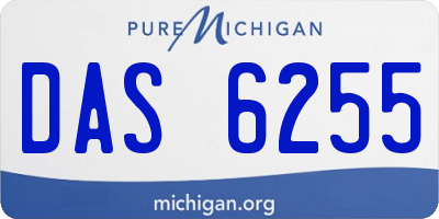 MI license plate DAS6255