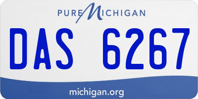 MI license plate DAS6267