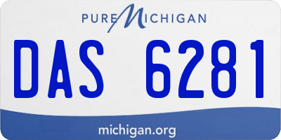 MI license plate DAS6281