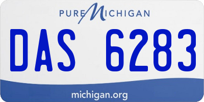MI license plate DAS6283