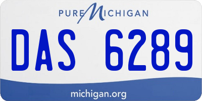 MI license plate DAS6289
