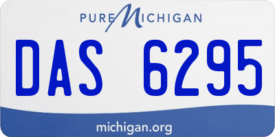 MI license plate DAS6295