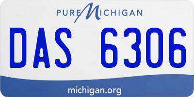 MI license plate DAS6306