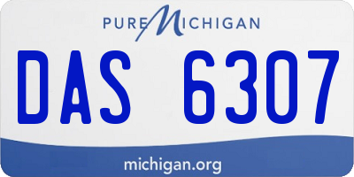 MI license plate DAS6307