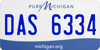 MI license plate DAS6334