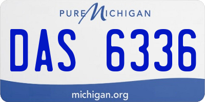 MI license plate DAS6336