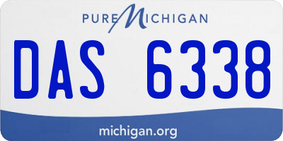 MI license plate DAS6338