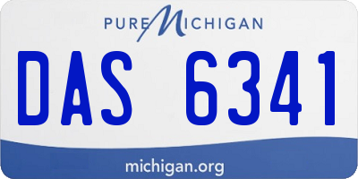 MI license plate DAS6341