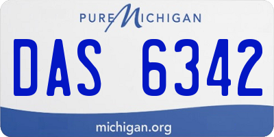 MI license plate DAS6342