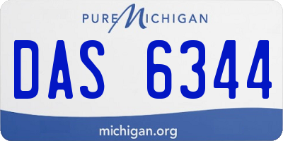 MI license plate DAS6344