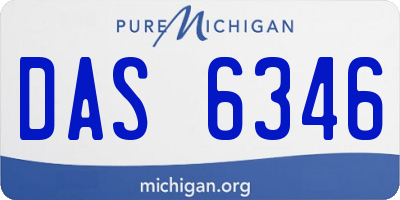 MI license plate DAS6346