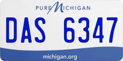 MI license plate DAS6347