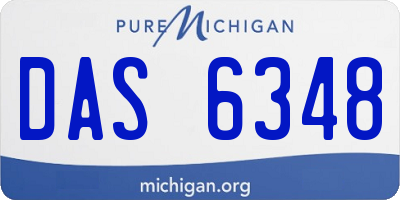 MI license plate DAS6348