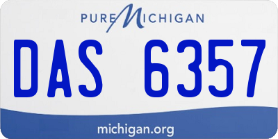 MI license plate DAS6357
